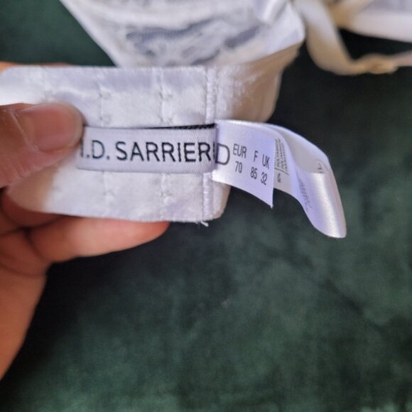 I.d. Sarrieri la ballerina half cup white lace bra- 32d - Picture 4 of 5